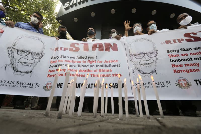 Prayer meet for late Indian Christian priest and activist Father Stanislaus Lourduswamy in Mumbai