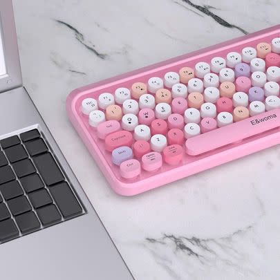 This pretty Bluetooth keyboard