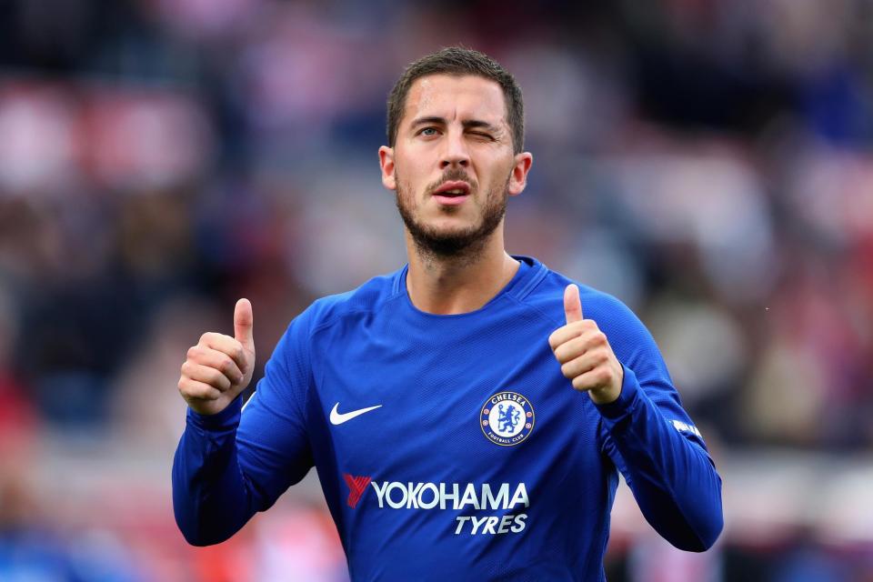 Feeling blue: Eden Hazard has hinted his future isn’t in west London