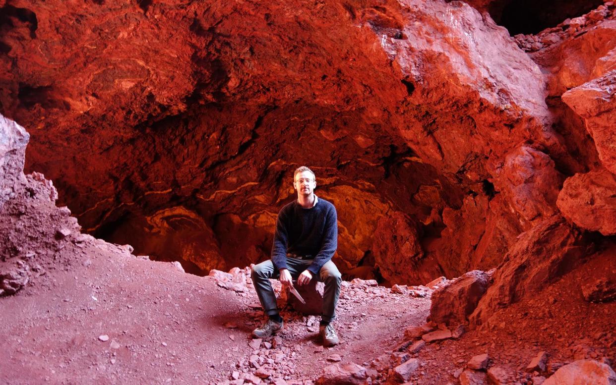 Will Hunt in the mine of Wilgie Mia, Australia