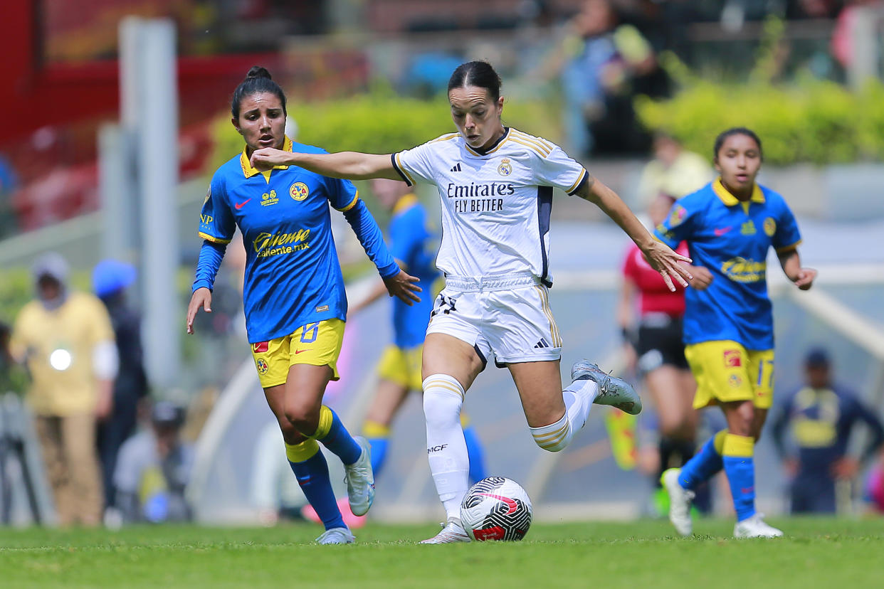 América venció 3-2 al Real Madrid femenil en partido jugado en el Estadio Azteca. (Mauricio Salas/Jam Media/Getty Images)