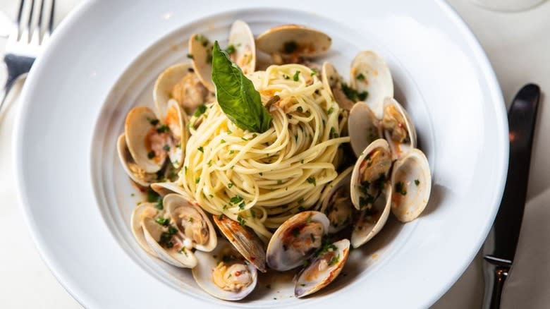 Clam pasta from Piero's