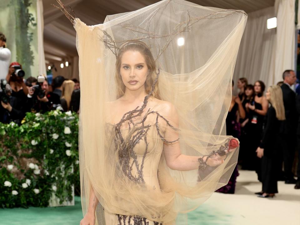 Lana Del Rey attends The 2024 Met Gala Celebrating “Sleeping Beauties: Reawakening Fashion” at The Metropolitan Museum of Art on 6 May 2024 in New York City. (Getty Images for The Met Museum/)