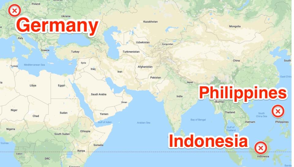 map germany indonesia philippines