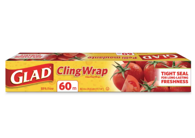 Glad Cling Plastic Wrap. Image via Canadian Tire.