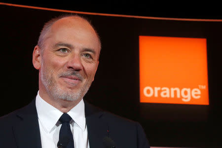 French telecom operator Orange Chairman and Chief Executive Officer Stephane Richard poses before the company's 2016 annual results presentation in Paris, France, February 23, 2017. REUTERS/Charles Platiau