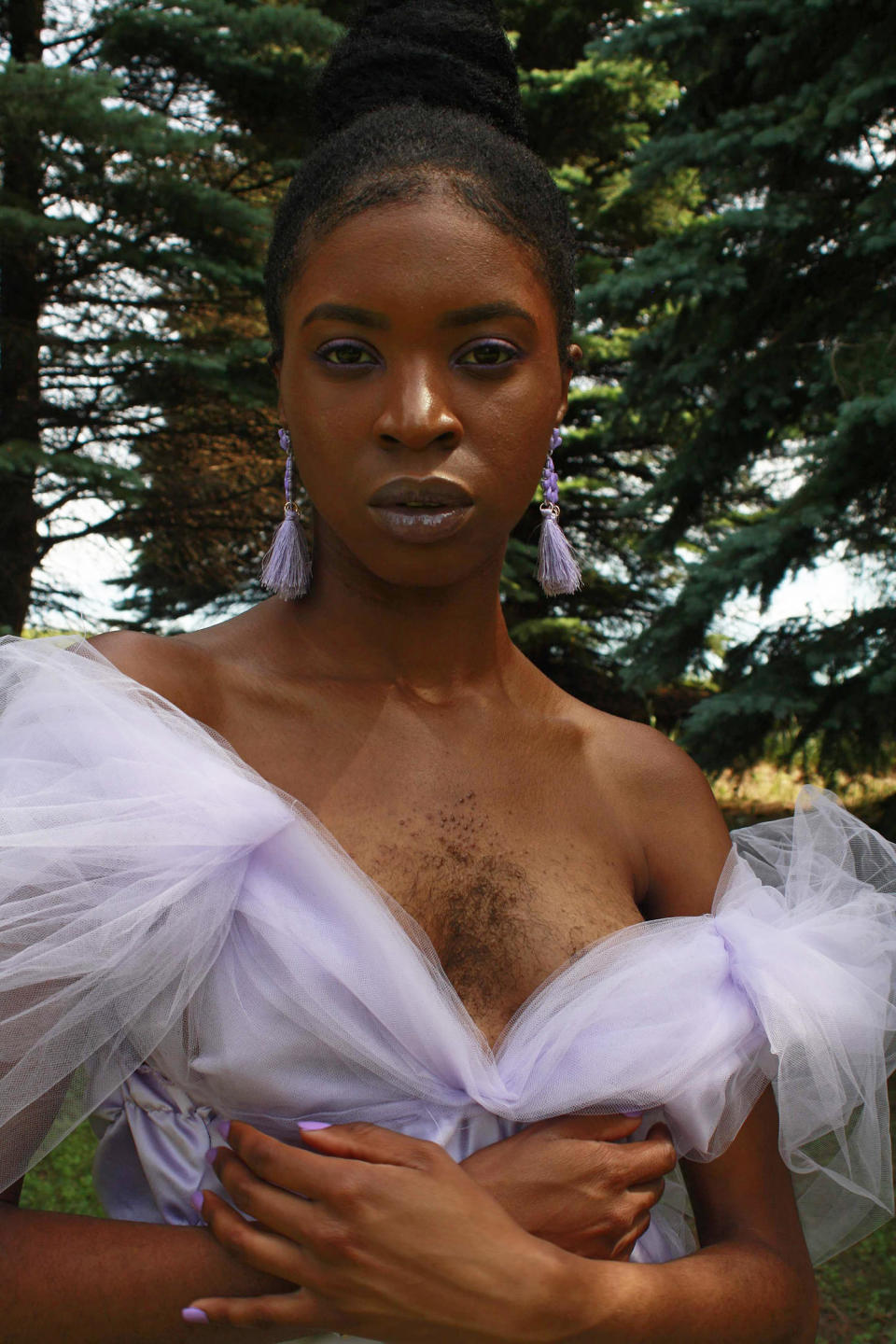 Calixte-Bea says at age 27, she can't imagine getting rid of her chest hair. (Courtesy Esther Calixte-Bea)