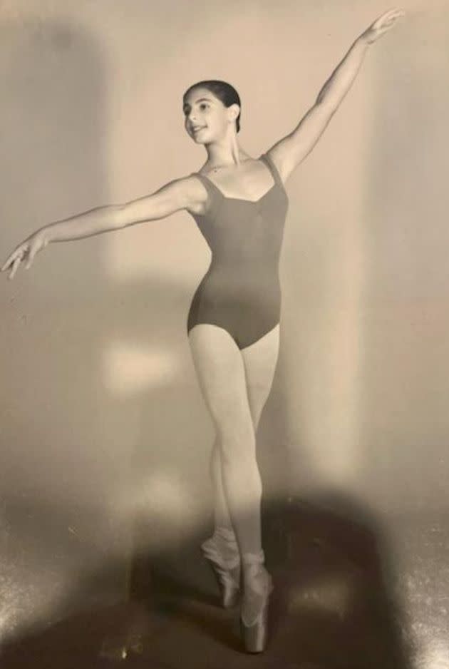 The author as a teenage ballet dancer.