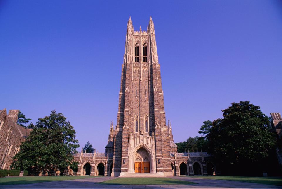 7) Duke University (in Durham, North Carolina )