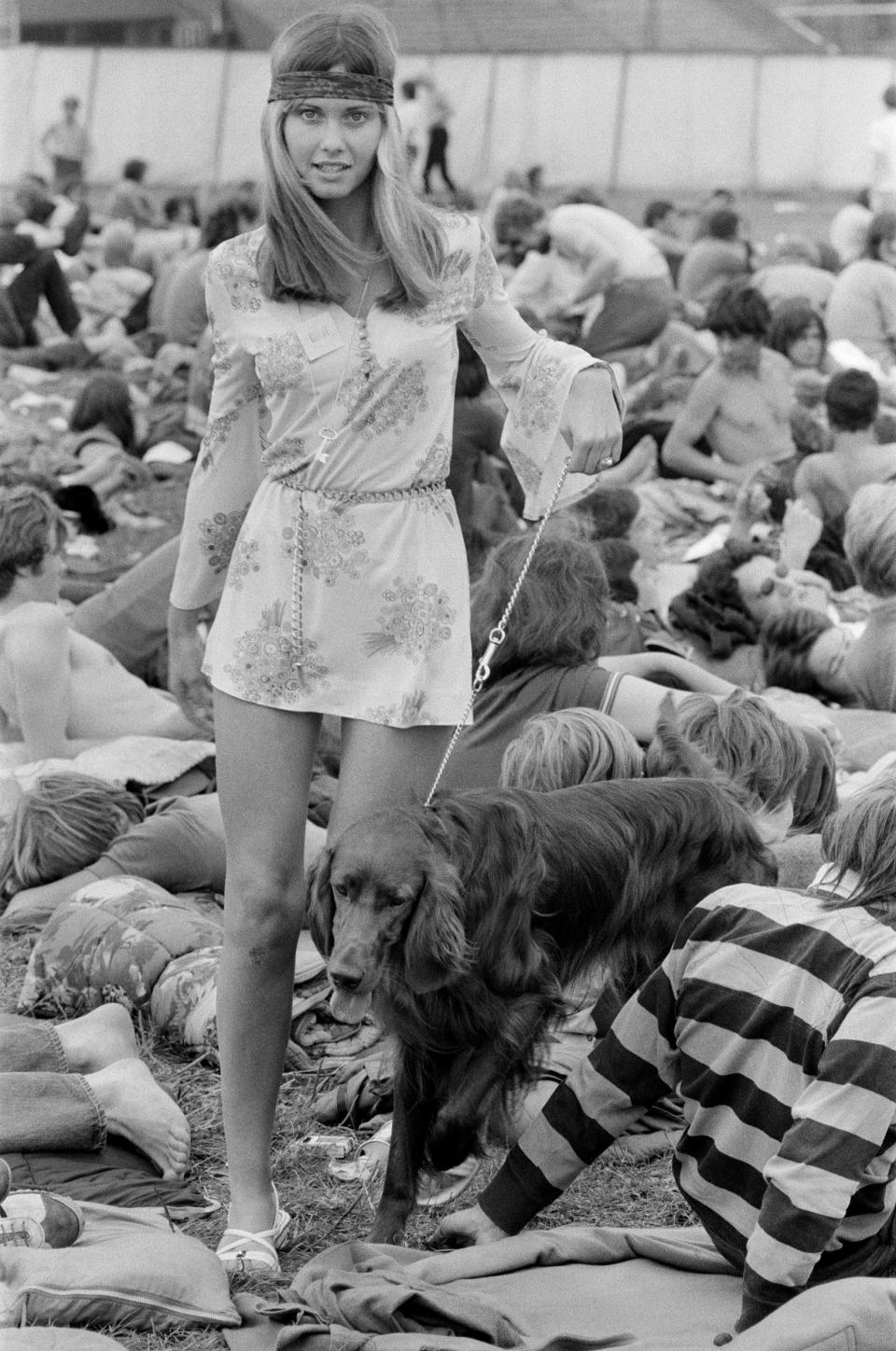 At the National Jazz and Blues Festival at Plumpton racecourse in 1970 - Daily Mirror