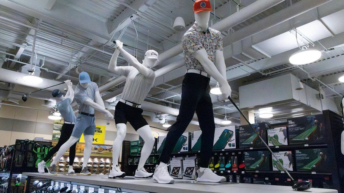 The golf section is one of many sports equipment areas at Scheels in Meridian. Darin Oswald/doswald@idahostatesman.com