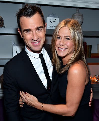 Alberto E. Rodriguez/Getty Justin Theroux and Jennifer Aniston in 2014