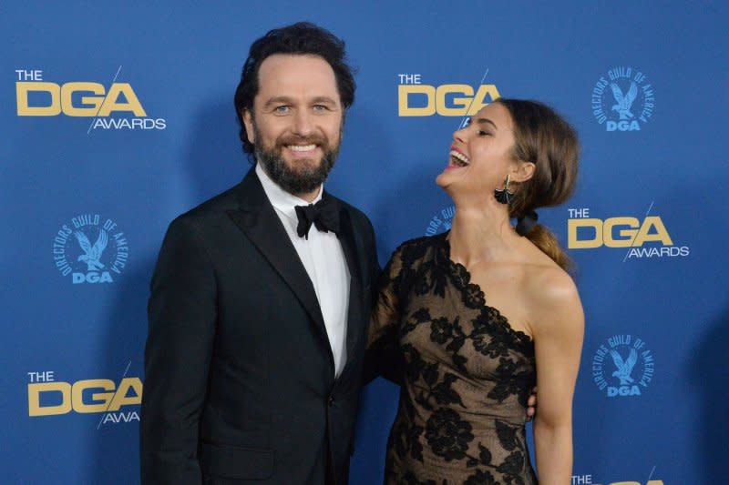 Keri Russell (R) Matthew Rhys attend the Directors Guild of America Awards at the Dolby Theatre in the Hollywood section of Los Angeles in 2019. Rhys will voice a character in the new "Golden Axe" cartoon on Comedy Central. File Photo by Jim Ruymen/UPI