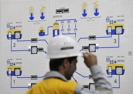 An Iranian operator monitors the nuclear power plant unit in Bushehr, about 1,215 km (755 miles) south of Tehran, in this file picture taken November 30, 2009. REUTERS/ISNA/Mehdi Ghasemi