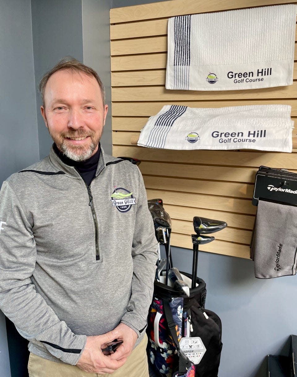 Green Hill Municipal Golf Course pro Matt Moison in the pro shop.