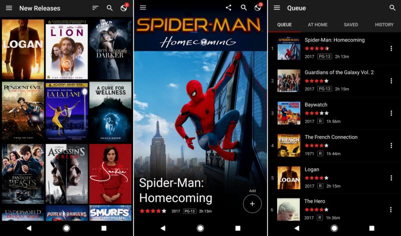 Netflix's Android DVD app