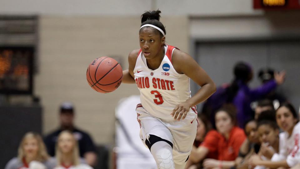 Kelsey Mitchell set the NCAA 3-point record during her four-year career at Ohio State (2014-18) with 497 made 3-pointers in 139 games.