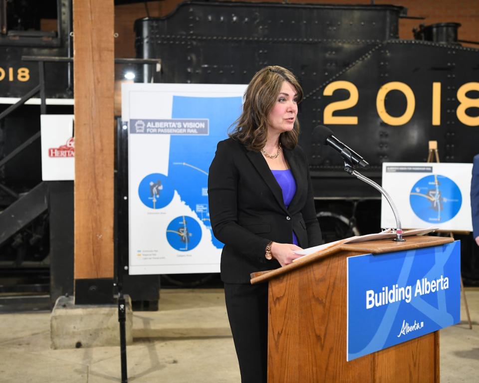 Premier Danielle Smith announced a $9-million passenger rail master plan on April 29, which she said will could lead to a new Alberta Crown corporation to manage a new train network.