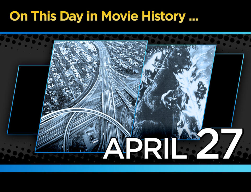 On this day in Movie History April 27 Title Card