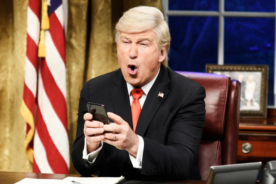 Alec Baldwin as Donald Trump on "Saturday Night Live"<p>NBC</p>