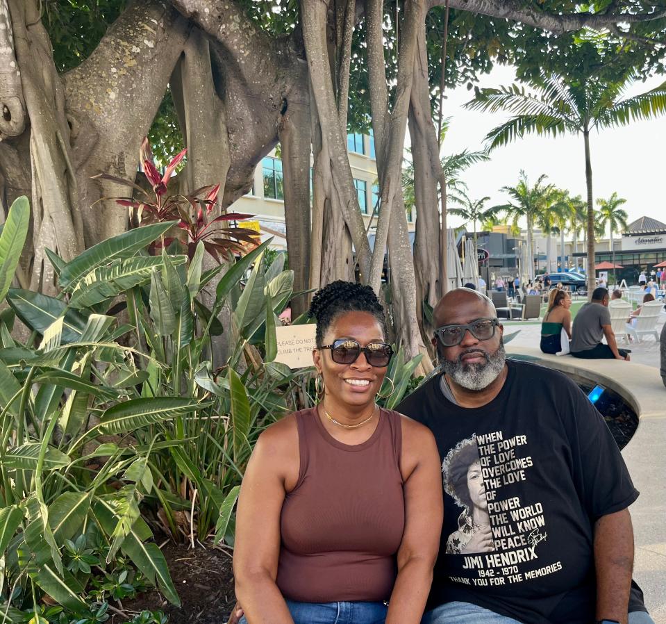 Paula Nelson of Fort Lauderdale and Sherman Saxton of St. Petersburg chose Naples and Mercato for a meet up on Jan. 27. Nelson said she searched things to do in Naples and Mercato popped up and looked like there was a lot to do.