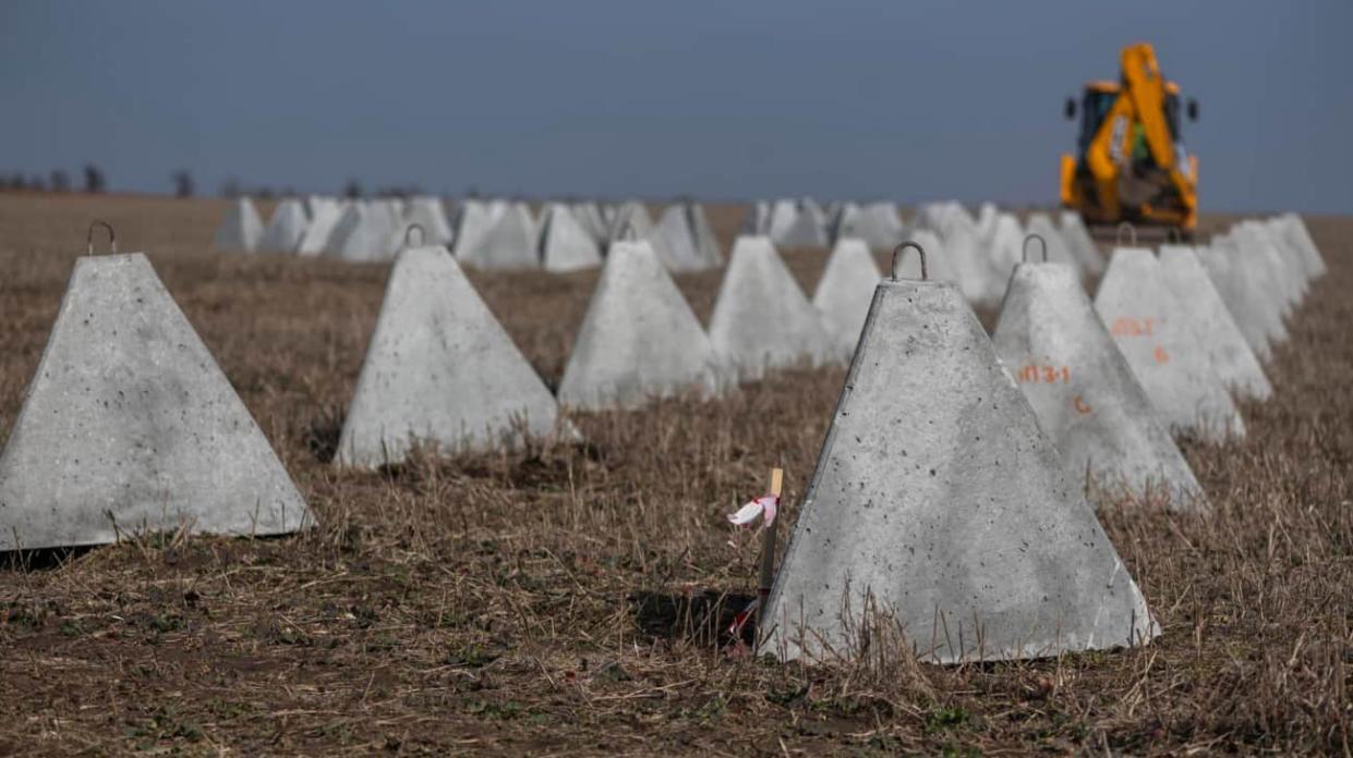 Dragon's teeth on the Zaporizhzhia front. Stock photo: Ukraine’s Defence Ministry