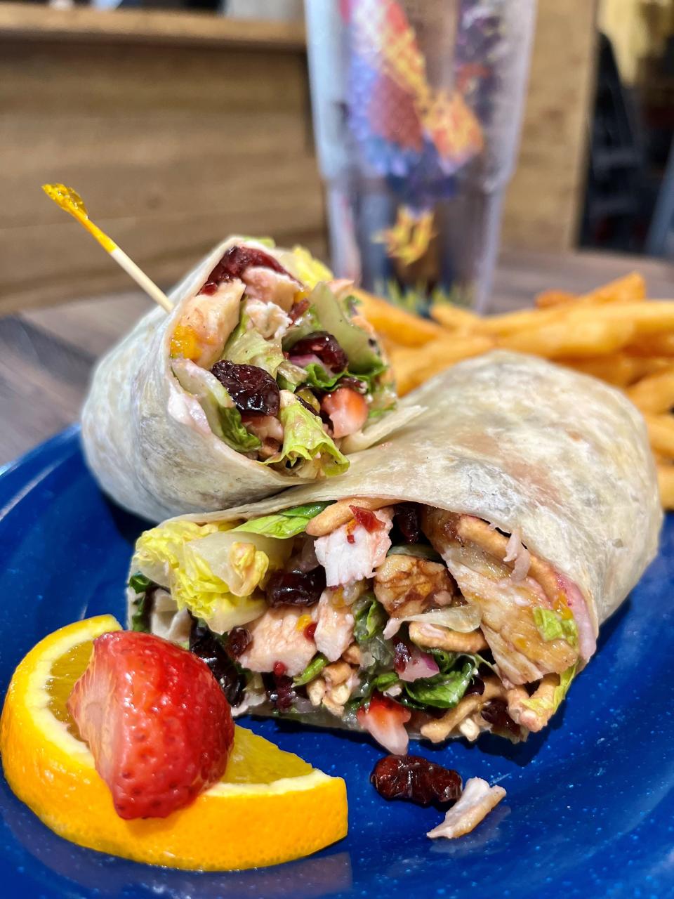 Wraps are on the lunch menu at Over Easy Cafe on Sanibel.