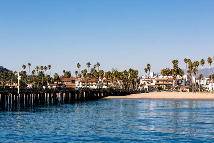 A beach in Santa Barbara