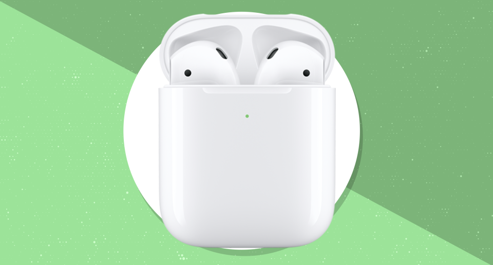Lay the case on a charging pad, and your AirPods juice with no wires. (Photo: Apple)