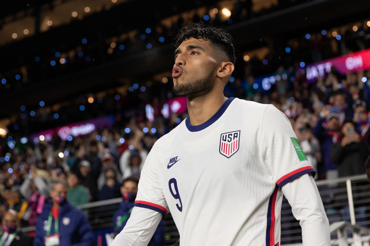 Ricardo Pepi durante un partido contra México en el Octagonal Final de 2021. (John Dorton/ISI Photos/Getty Images)