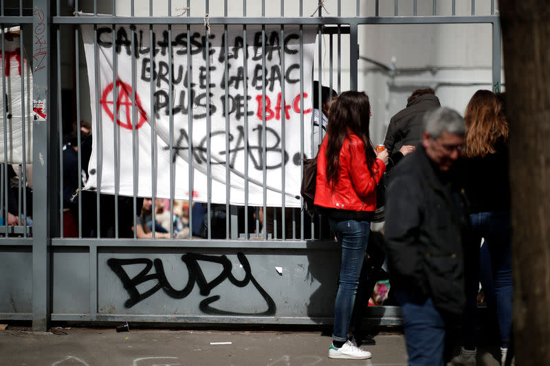 Les locaux du site universitaire de Tolbiac, à Paris, ont été évacués vendredi à l'aube après plusieurs semaines d'occupation par des étudiants opposés entre autres à la réforme des conditions d'accès aux études supérieures. /Photo prise le 11 avril 2018/REUTERS/Benoit Tessier