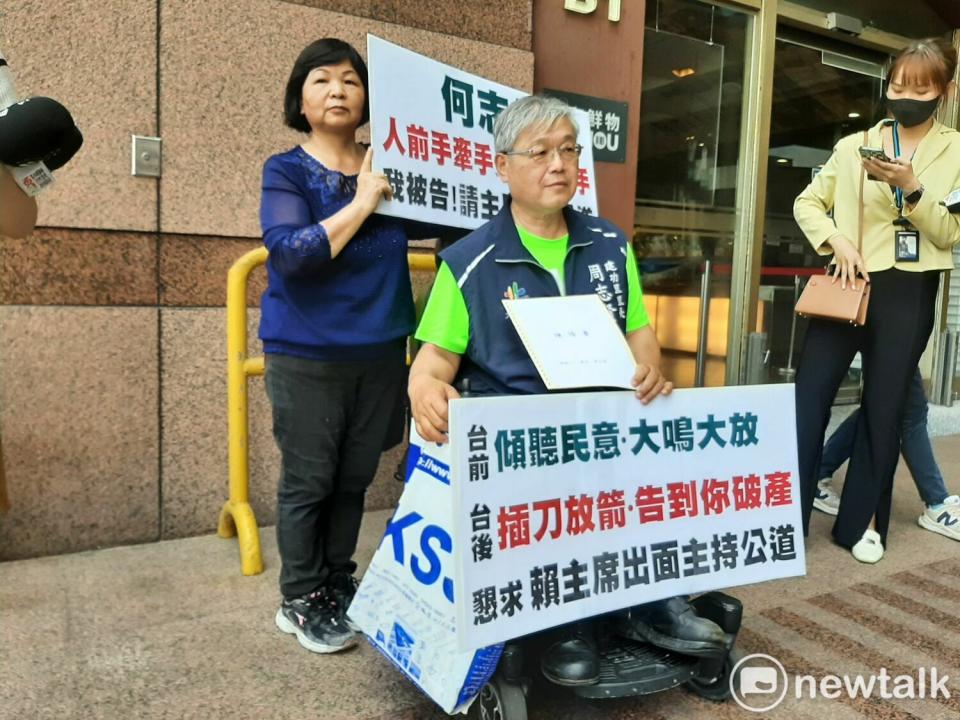 民進黨籍台北市建功里里長周志賢。   圖：林朝億/攝