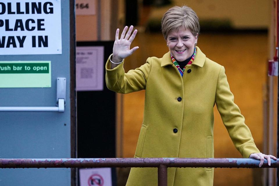 Nicola Sturgeon's SNP is set to take nearly every seat in Scotland (Getty Images)