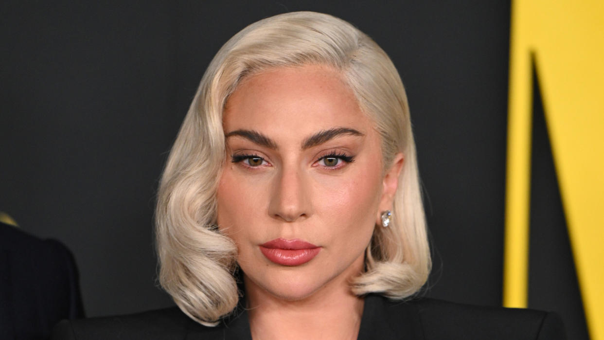  Lady Gaga attends Netflix's "Maestro" Los Angeles photo call at Academy Museum of Motion Pictures on December 12, 2023. 