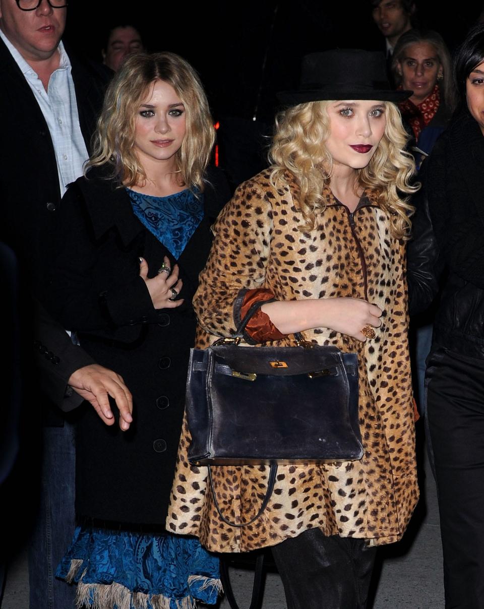 Mary-Kate and Ashley Olsen attend a Tim Burton tribute event in New York City.