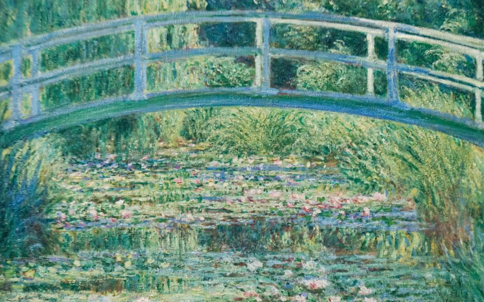 Monet's The Waterlily Pond (1899, detail) - Alamy