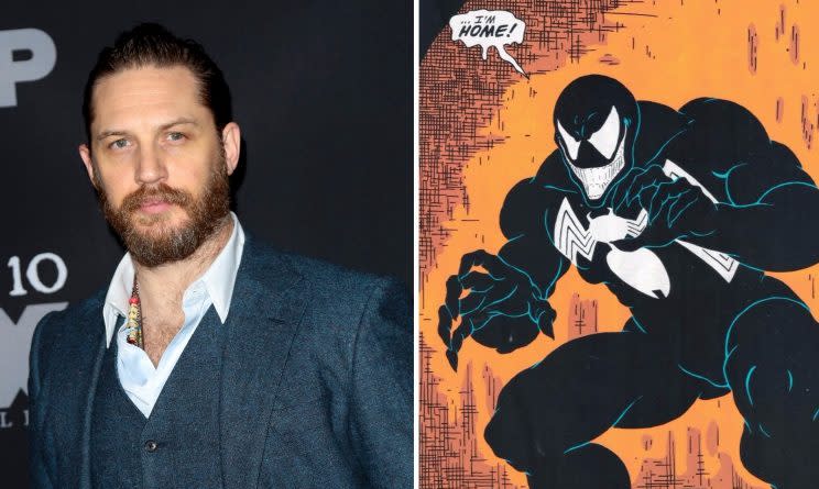 Tom Hardy is the new Venom (Credit: WENN/Marvel Comics)