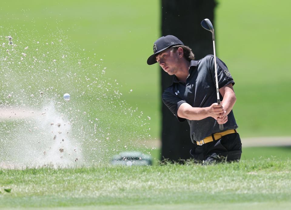 Stillwater's Ty Hyatt during the 6A Boys State Golf tournament in Tulsa, OK, May 7, 2024.