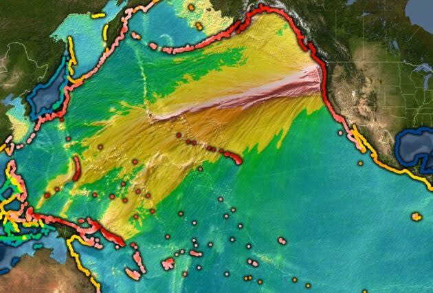 Cascadia tsunami simulation