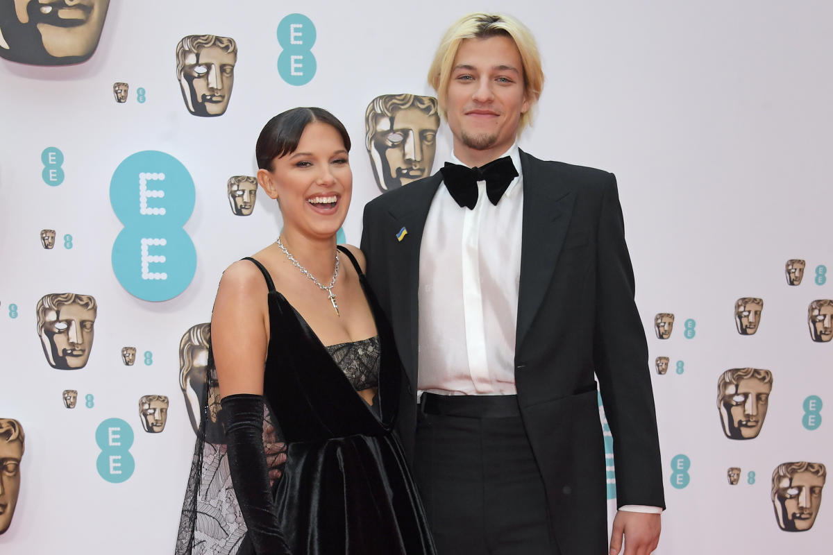 Millie Bobby Brown and Jake Bongiovi Walk BAFTAs Red Carpet Together