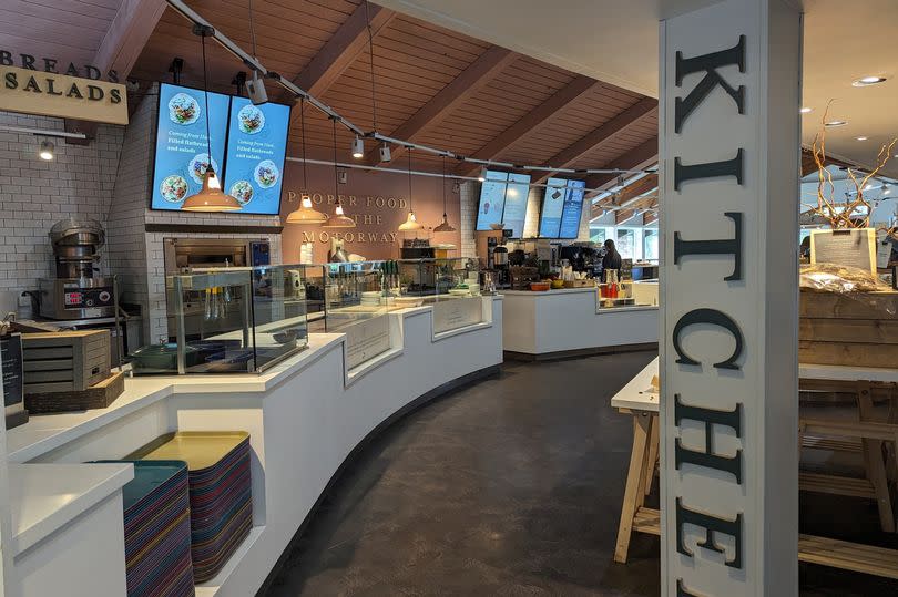 Inside Tebay Services north