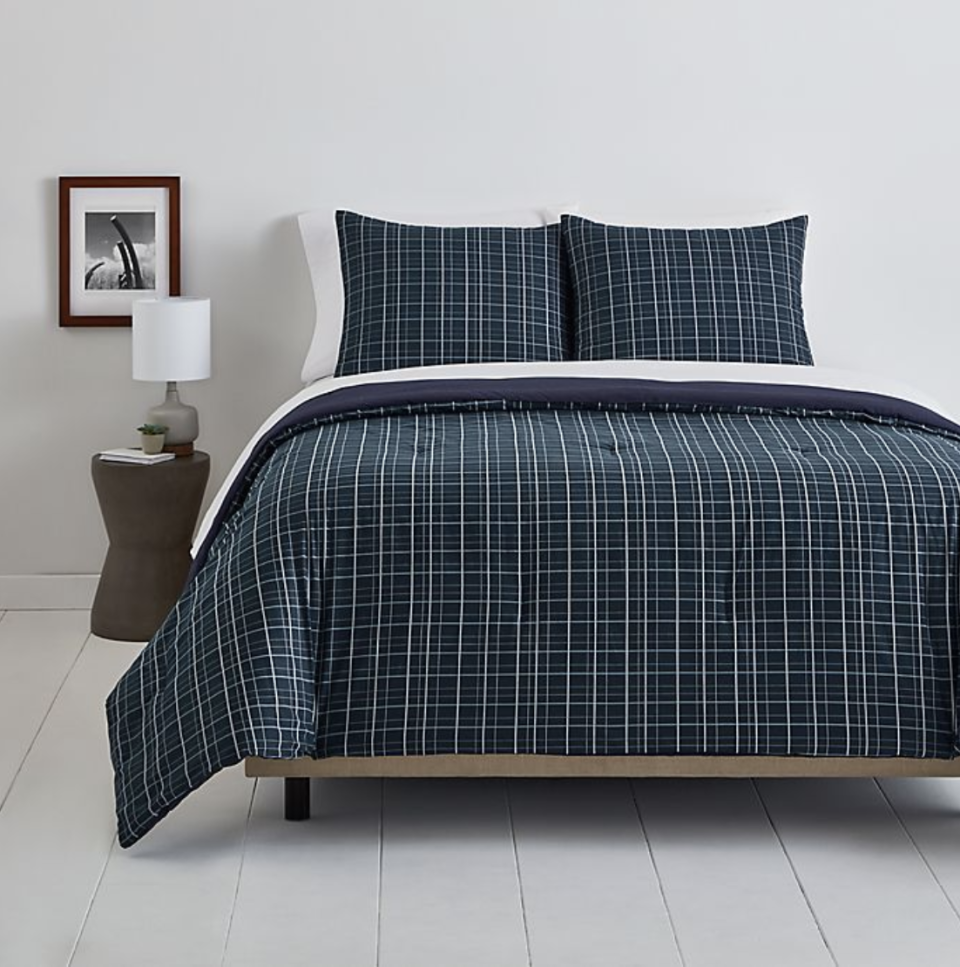 1) Simply Essential Plaid 3-Piece Duvet Cover Set