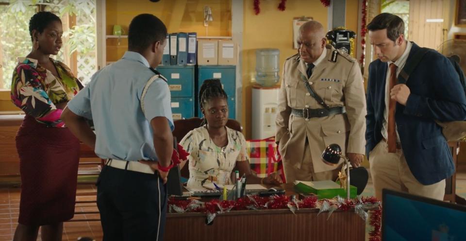 Screenshot from "Death in Paradise"