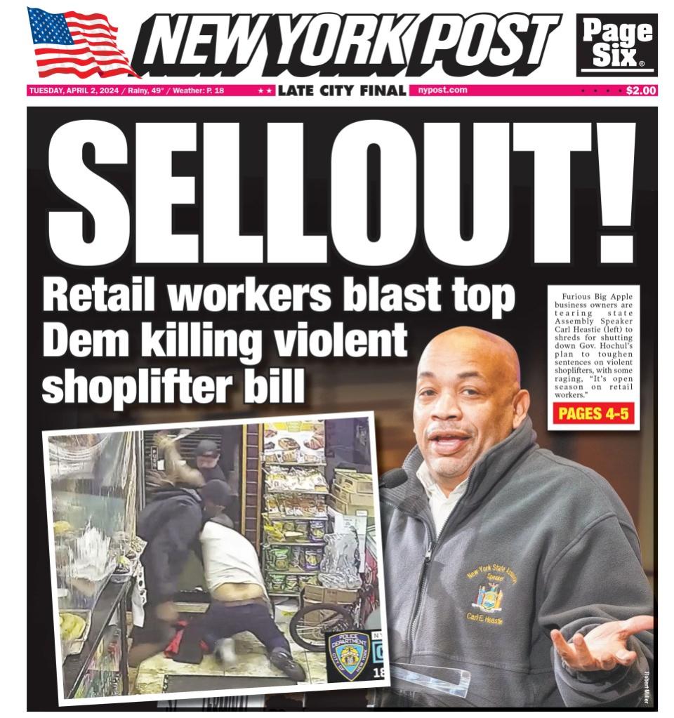 The Post tells the story of how local employees are lashing out at Heastie. NY Post