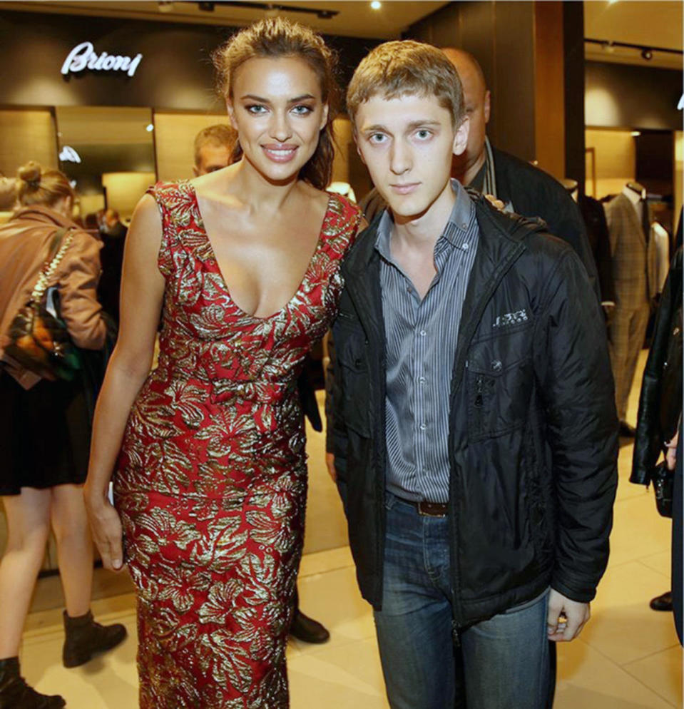 The teen didn’t even crack a smile for Russian model Irina Shayk