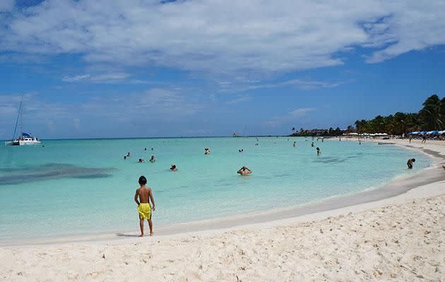 Get away from the crowds of Tulum with Isla Mujeres' beautiful beaches. Photo: Erin Van Der Meer