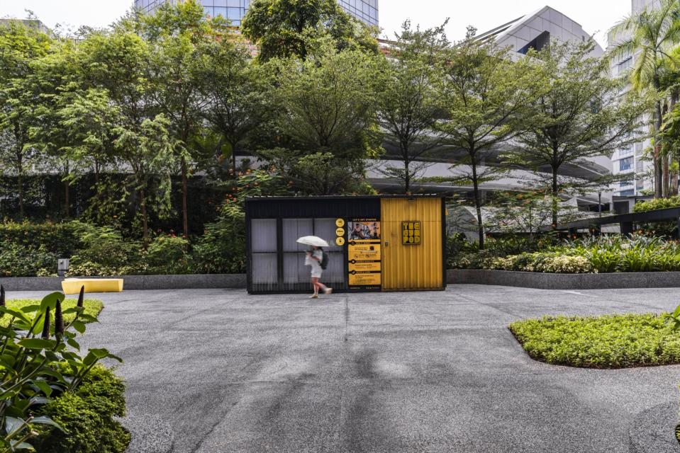 The Gym Pod at Alexandra Technopark in Singapore. (Photo: Lauryn Ishak/Bloomberg)