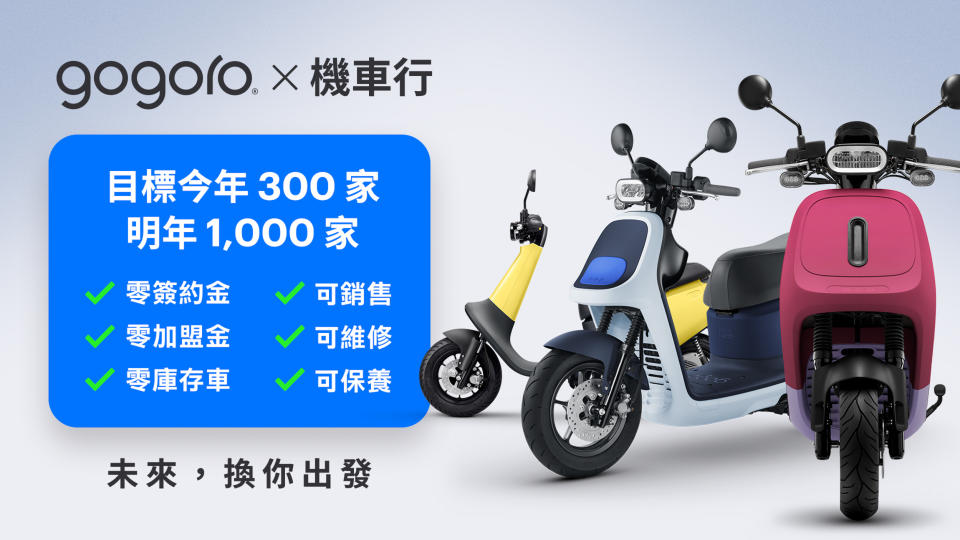 Gogoro 招募機車行升級轉型  打造電動機車展示、銷售、維修、保養服務