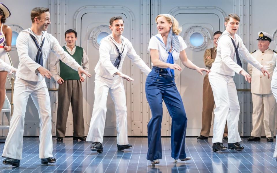 Kerry Ellis (centre) is the new lead of Anything Goes at the Barbican - Marc Brenner