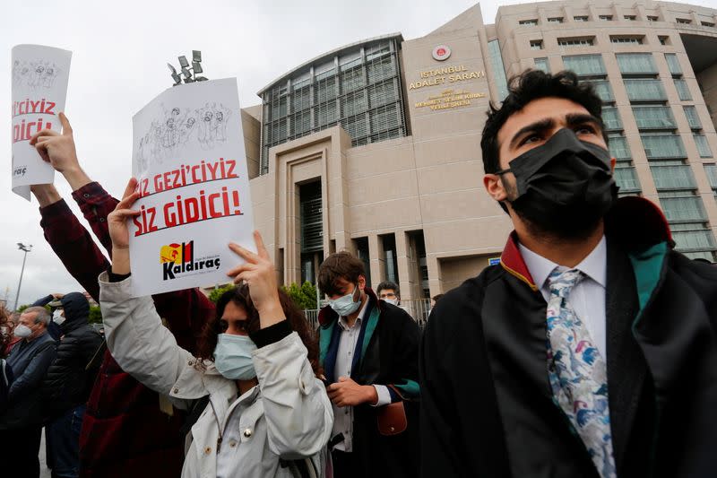 FILE PHOTO: Re-trial of philanthropist Osman Kavala in Istanbul